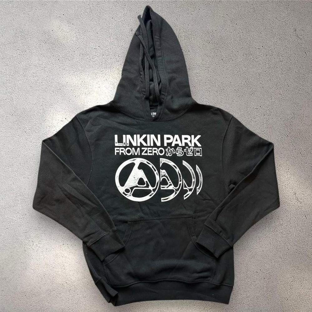 Linkin Park From Zero World Tour 2025 Hoodie Black Mens Size Medium Band Merch